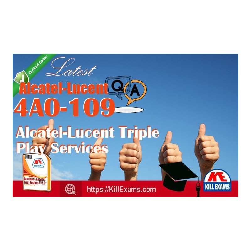 Actual Alcatel-Lucent 4A0-109 questions with practice tests