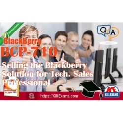 Actual BlackBerry BCP-710 questions with practice tests