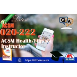 Actual ACSM 020-222 questions with practice tests