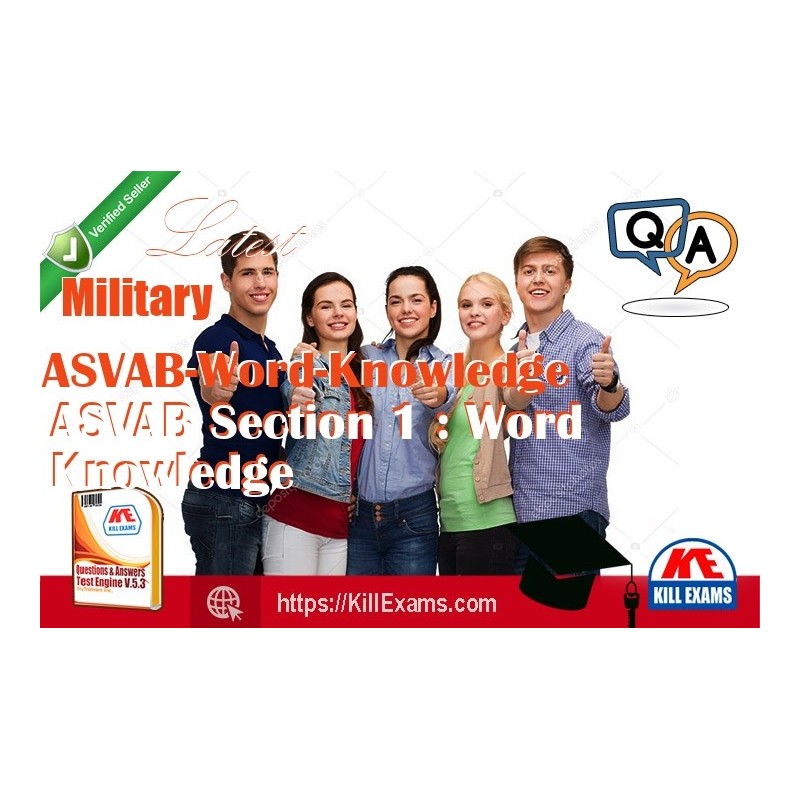 Actual Military ASVAB-Word-Knowledge questions with practice tests