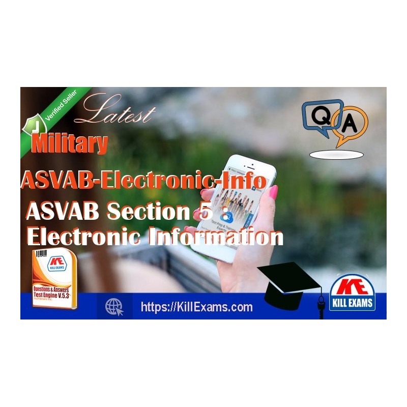 Actual Military ASVAB-Electronic-Info questions with practice tests