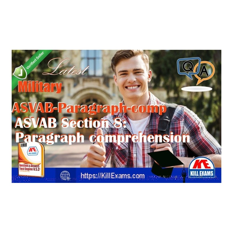 Actual Military ASVAB-Paragraph-comp questions with practice tests