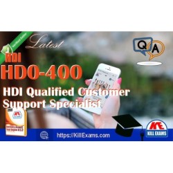 Actual HDI HD0-400 questions with practice tests