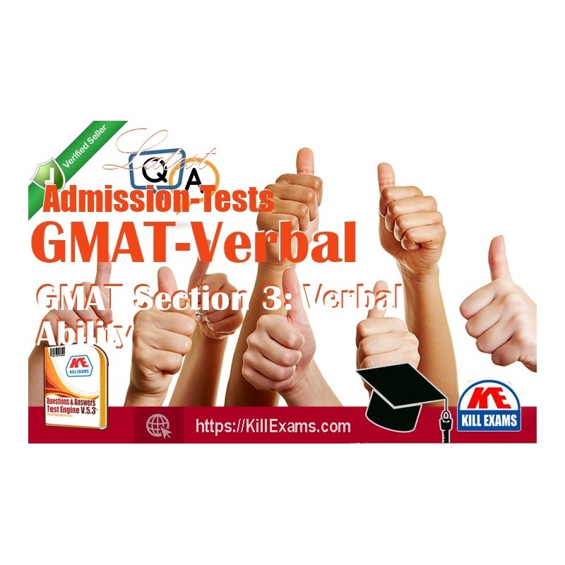 Actual Admission-Tests GMAT-Verbal questions with practice tests